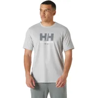 HELLY HANSEN Tech Graphic 2.0 Kurzarm-baselayer - Grey Fog