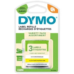 Dymo Letratag Starter Pack Pap./Plastik gelb, Metall silber