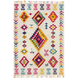 Teppich FLAIR RUGS "Nahua", bunt (multi), B:200cm H:20mm L:290cm, Kunstfaser, Teppiche, Berber-Optik, Wohnzimmer