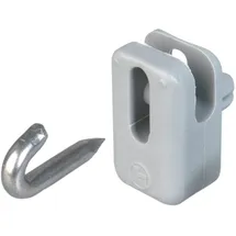 GAH Alberts Alberts Drahthalter für Spann- und Stacheldrähte Kunststoff, Grün oder grau Edelstahlstift