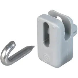 GAH Alberts Alberts Drahthalter für Spann- und Stacheldrähte Kunststoff, Grün oder grau Edelstahlstift