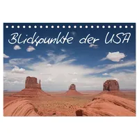 Calvendo Verlag GmbH Blickpunkte der USA (Tischkalender 2025 DIN