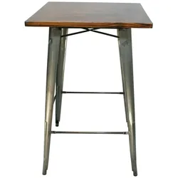FH Furniture FH Stehtisch Alex Transparent 70x70 Braun