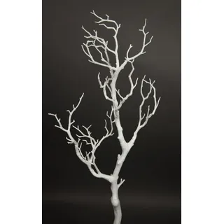 Seidenblumen Roß Dekoast/Dekozweig 70cm weiß YF künstlicher AST Zweig Kunstast Kunststoff