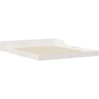 VidaXL Bettrahmen Weiß 160 x 220 cm Massives Kiefernholz