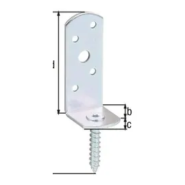 GAH Alberts Flechtzaunhalter L-Form 115 x 31,5 cm Grün/Verzinkt