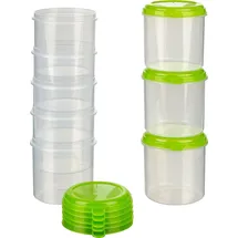 MiraHome Vorratsdosen Set 8-teilig rund hoch grün 0,75 l