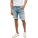 Mustang Chicago Shorts aus Stretch Denim in Hellblau-W38