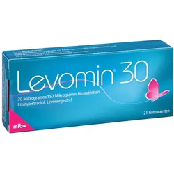 LEVOMIN 30 30 Mikrogramm/150 Mikrogramm Filmtabl. 21 St