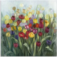 ARTland Wandbild »Tulpenwiese II«, Blumenwiese, (1 St.), als Alubild,