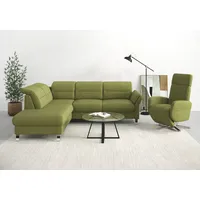 sit&more Eckcouch Federkern 3-Sitzer Grün