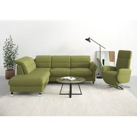sit&more Eckcouch Federkern 3-Sitzer Grün