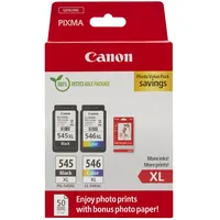Canon Tinte Photo Value Pack PG-545XL/CL-546XL + Diebstahlsich.]