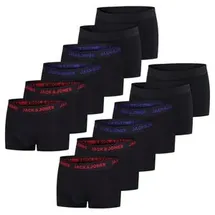 JACK & JONES JACJEANS TRUNKS Schwarz/Blau S 12er Pack