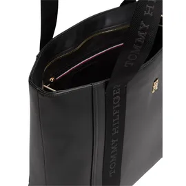Tommy Hilfiger IM LATAM LOGO TOTE Schultertasche Kunstleder Black
