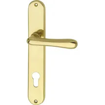 Marchesi Drückergarnitur ELEGANT 22 auf Langschild Messing