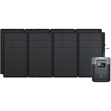 EcoFlow DELTA 2 Max tragbare Powerstation 2048Wh mit zwei 400W Solarpanel, Balkonkraftwerk mit speicher Solaranlage, Schnellladung Solargenerator, für Outdoor, Camping, Wohnmobil, Garten