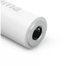 Hama Aux-Adapter Lightning – 3,5-mm-Klinke-Buchse, 90° Winkelstecker, Weiß