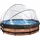 EXIT TOYS Wood Pool Set 360 x 76 cm inkl. Filterpumpe + Abdeckung