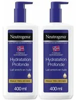 Neutrogena® Formule Norvégienne® Hydratation Profonde Lait Enrichi en Huile 2x400 ml