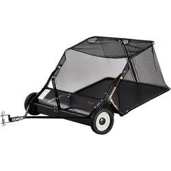 VEVOR 106,6cm Rasenkehrer Rasenkehrmaschine Aufsitzmäher Rasentraktor Laubkehrer