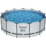 BESTWAY Steel Pro Max Frame Pool Set 396 x 122 cm inkl. Filterpumpe