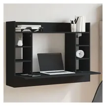 vidaXL Wand-Schreibtisch Schwarz 105x48x75 cm Holzwerkstoff