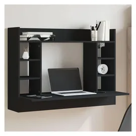 vidaXL Wand-Schreibtisch Schwarz 105x48x75 cm Holzwerkstoff