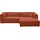 LeGer Home by Lena Gercke Ecksofa "PIARA mit Kedernaht, Cord, Leinenoptik o. Strukturstoff, Couch, L-Form", kupfer, B:267cm H:66cm T:167cm, 100% Polyester, LEGER HOME BY LENA GERCKE, Sofas, Ecksofa, wahlweise Ottomane rechts/links, schwarze Füße, bequemer Sitzkomfort