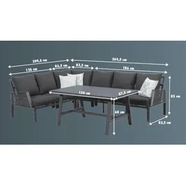 Primaster Apulia Dining Lounge-Set greyline