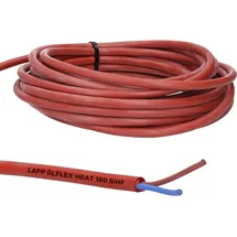 Lapp Sauna Zubehör, 10 Meter 0046019 Ölflex Heat 180 Silikon-Kabel 2x2,5 mm2 I Silikonleitung I Saunakabel SiHF I Saunaofen Kabel 10 m
