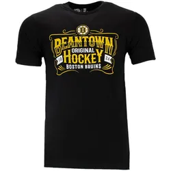 Shirt NHL Boston Bruins Bean Town in Schwarz SCHWARZ S