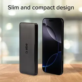 SBS TTBB10000FASTK Powerbank fast charge mit 10000 mAh Schwarz