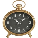 Wellhome Well Home Armbanduhr, oval, goldenes Gehäuse, 21 x 4,8 x 23,5 cm