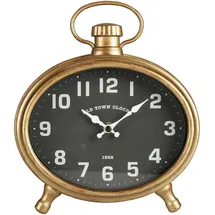 Wellhome Well Home Armbanduhr, oval, goldenes Gehäuse, 21 x 4,8 x 23,5 cm