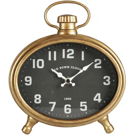 Wellhome Well Home Armbanduhr, oval, goldenes Gehäuse, 21 x 4,8 x 23,5 cm