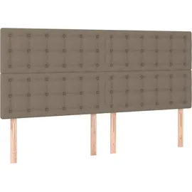 vidaXL Boxspringbett 180 x 200 cm Taupe