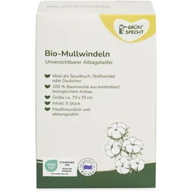 Grünspecht Naturprodukte Mullwindel Gr. 5 5 St.