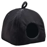 Beeztees Katzenhaus Moza aus Plüsch anthrazit, UVP 39,99 EUR, NEU