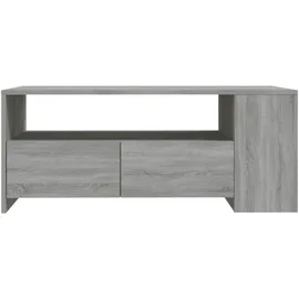 furnicato Couchtisch Grau Sonoma 102 x 55 x 42 cm