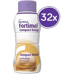 Fortimel Compact Energy  Trinknahrung Cappuccino 8X4X300 ml Flüssigkeit