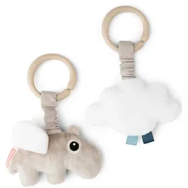 Done by Deer Hängendes Aktivitätsspielzeug Glückliche Wolken Beige