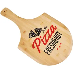 Pizzabrett zum Servieren - für 30cm Pizzen - 53,5x30,5x0,9cm Bambusholz - Pizza ...