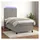 vidaXL Boxspringbett 100 x 200 cm Hellgrau