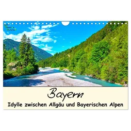 Calvendo Bayern - Idylle zwischen Allgäu und Bayerischen Alpen (Wandkalender 2026 DIN A4 quer), CALVENDO Monatskalender: Impressionen aus Bayerns Alpenvorland (CALVENDO Natur)