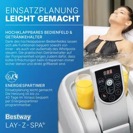 BESTWAY Lay-Z-Spa Miami AirJet 180 x 66 cm Schwarz