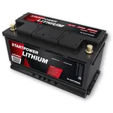 CS Lithium LiFePo4 Auto Starter Batterie 12,8V | 80Ah | 1800A(EN) | Multi-Connect BMS inside | 352 x 175 x 190mm | ~12,3kg | Pb-eq 180Ah