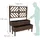 Relaxdays Blumenkasten mit Spalier 135 x 109 x 62 cm Braun