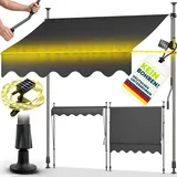 tillvex Klemmmarkise 250 cm anthrazit