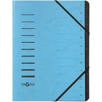 Pagna Ordnungsmappe 12 Fächer blau
